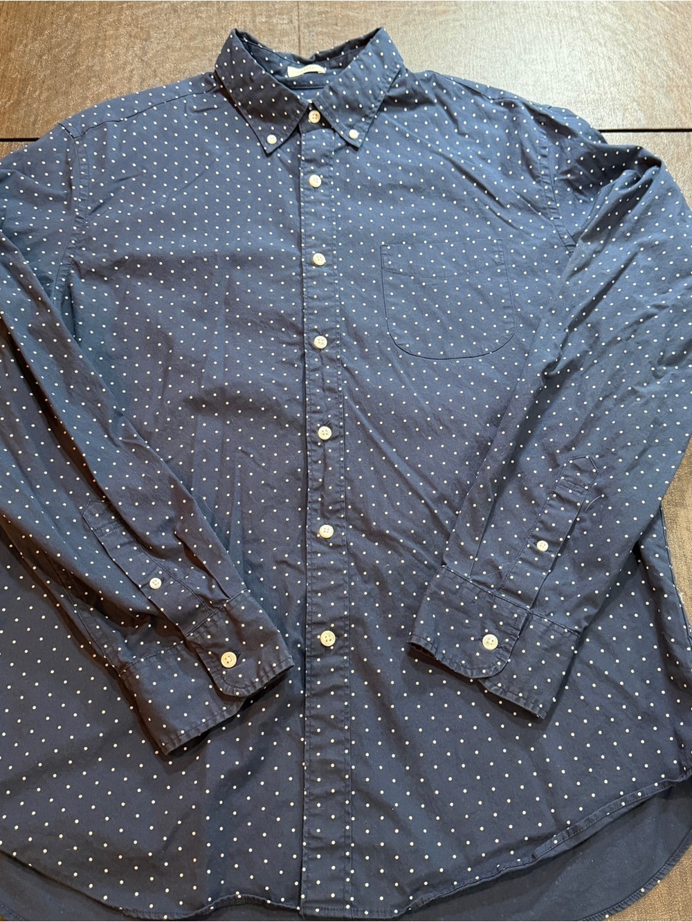J. Crew Secret Wash Shirting Classic Fit Shirt Size L